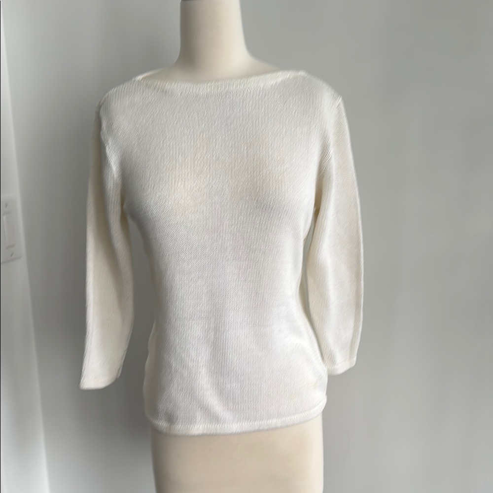 Elegant White Women's Sweater